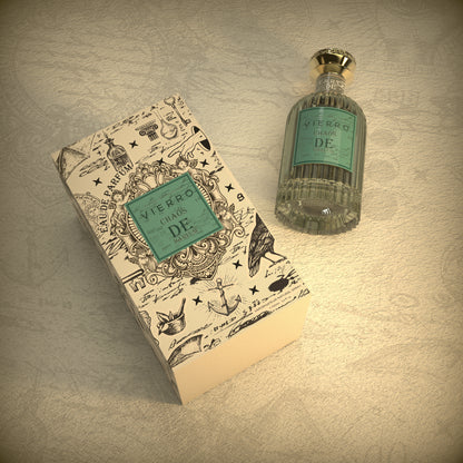 Vierro Chaos de Parfum perfume bottle with sleek design and modern packaging, showcasing the elegant fragrance container.