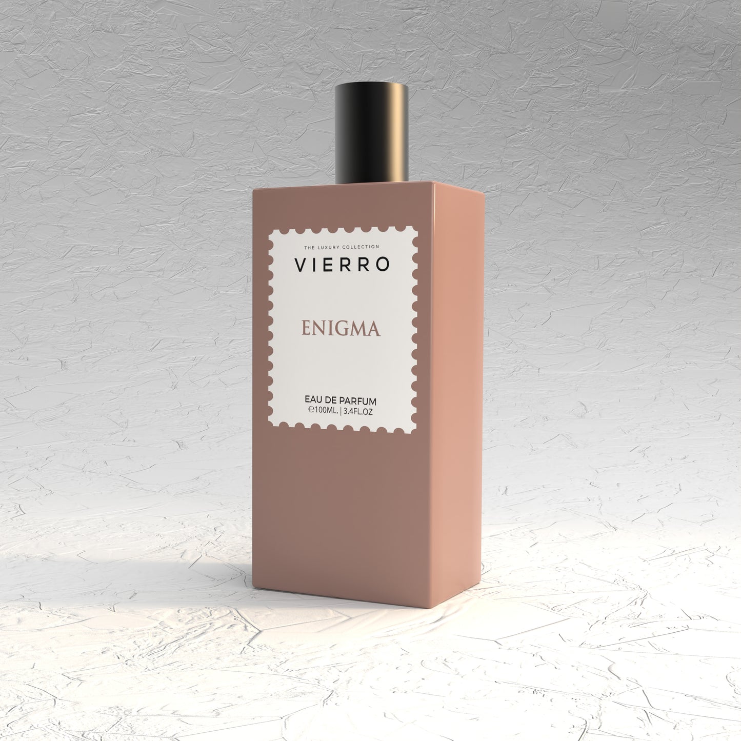 Vierro Enigma perfume bottle with sleek design, showcasing the elegant packaging of the Enigma fragrance.