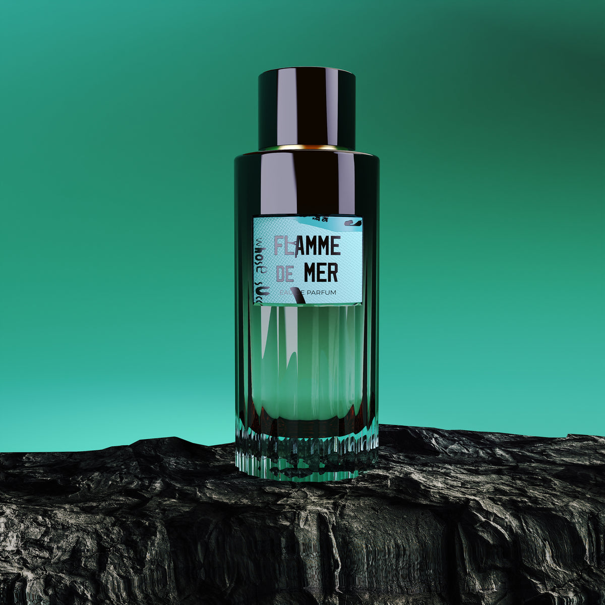 Vierro Flamme de Mer perfume bottle with elegant design, showcasing the luxurious fragrance for women.