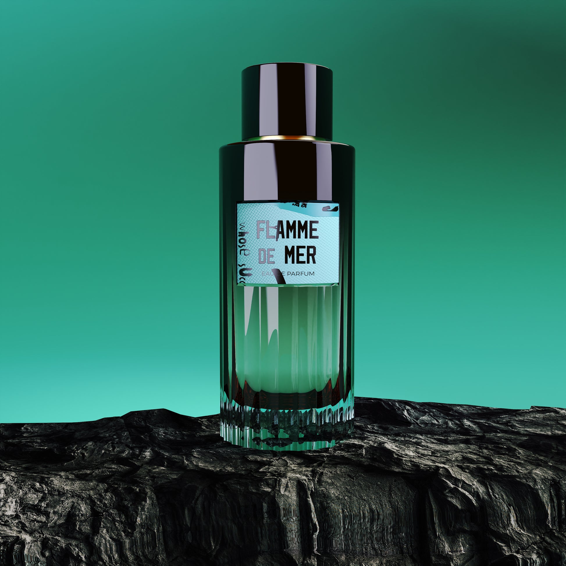 Vierro Flamme de Mer perfume bottle with elegant design, showcasing the luxurious fragrance for women.