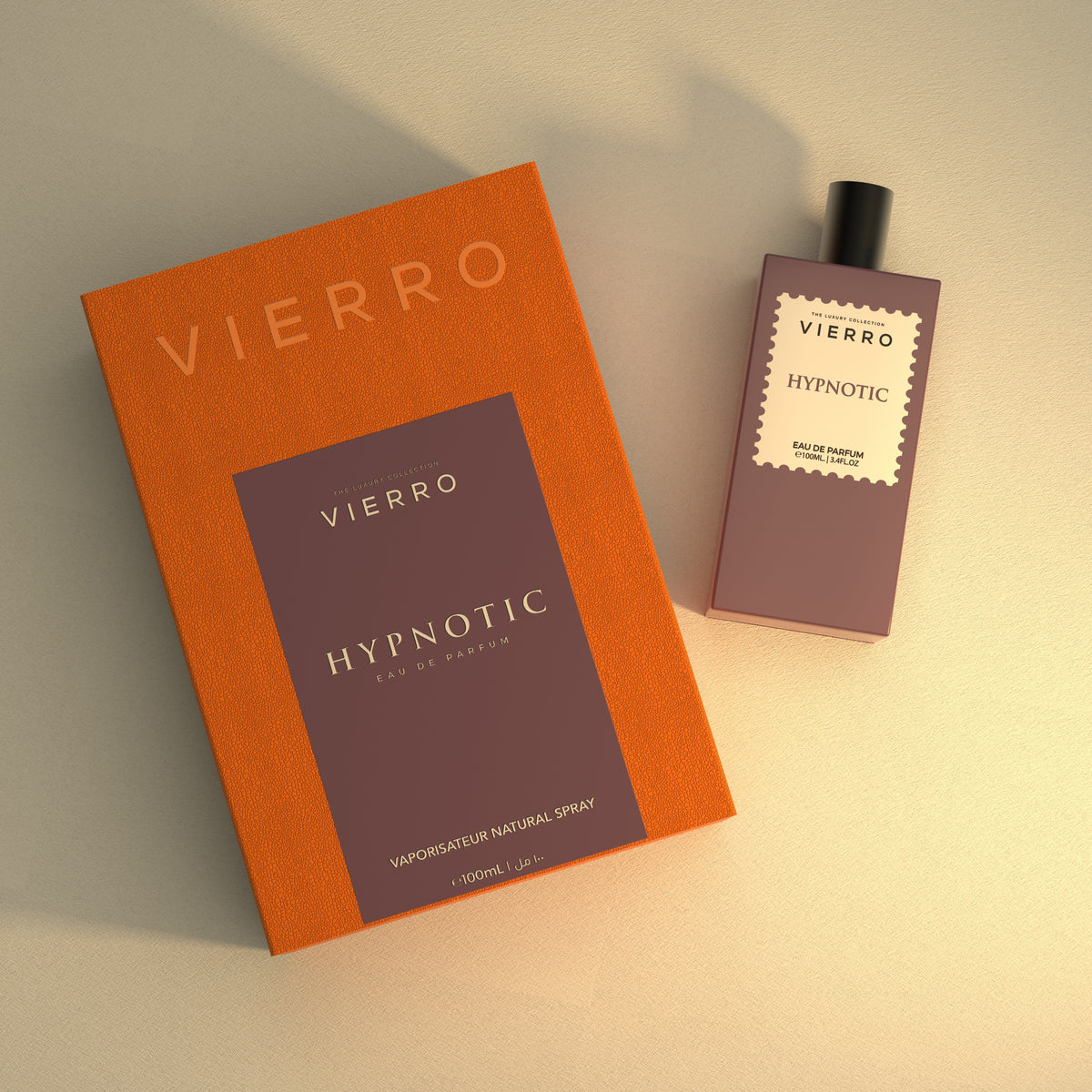 Vierro Hypnotic perfume bottle with elegant design, showcasing the luxurious fragrance product.