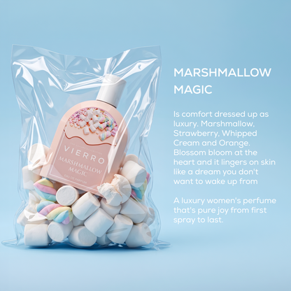 Creamy marshmallow magic by Vierro, featuring fluffy, soft marshmallows with a smooth texture and sweet appearance.