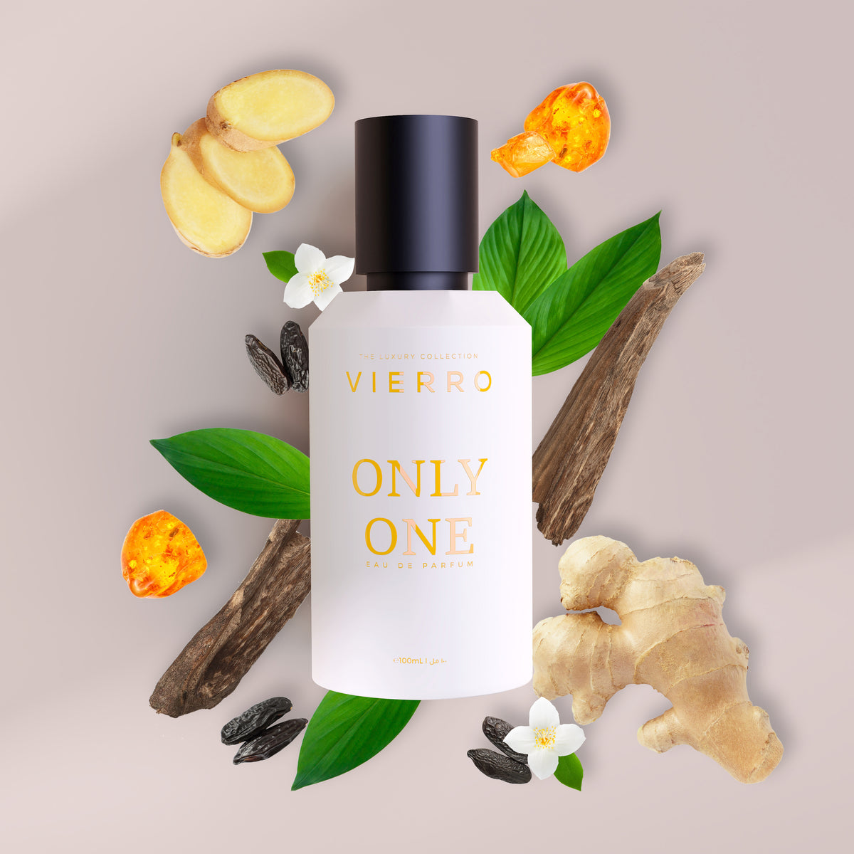 Vierro Only One perfume bottle with sleek design and elegant label, showcasing the fragrance's sophisticated packaging.