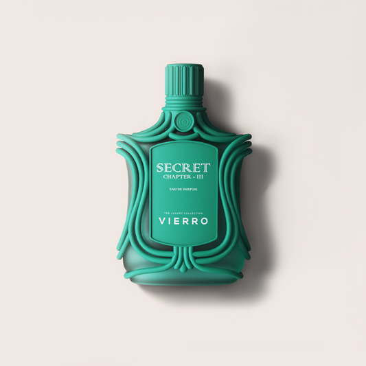 Vierro Secret Chapter III perfume bottle with elegant design, showcasing the luxurious scent packaging.