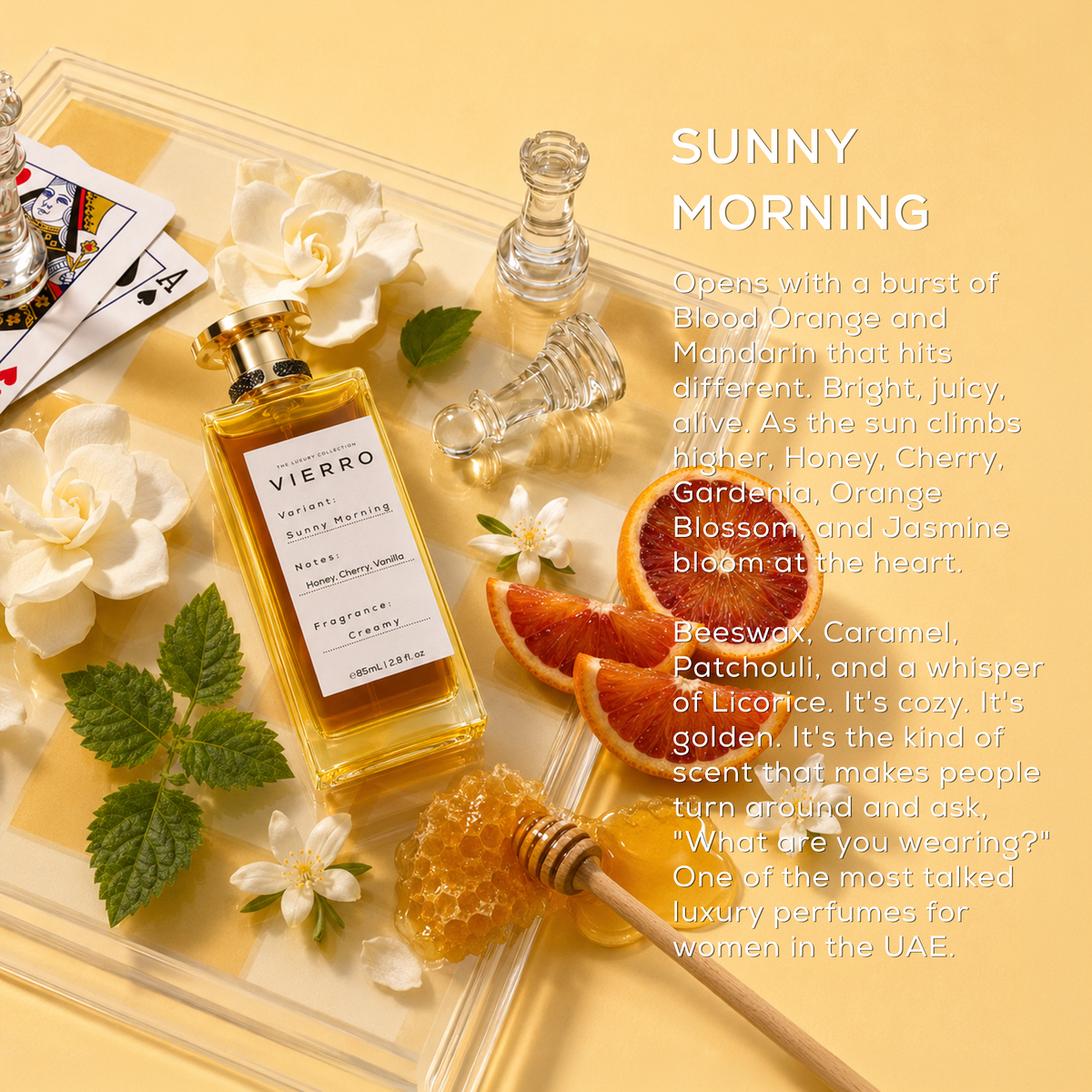 Sunny Morning is an elegant women's perfume suitable for everyday luxury.
