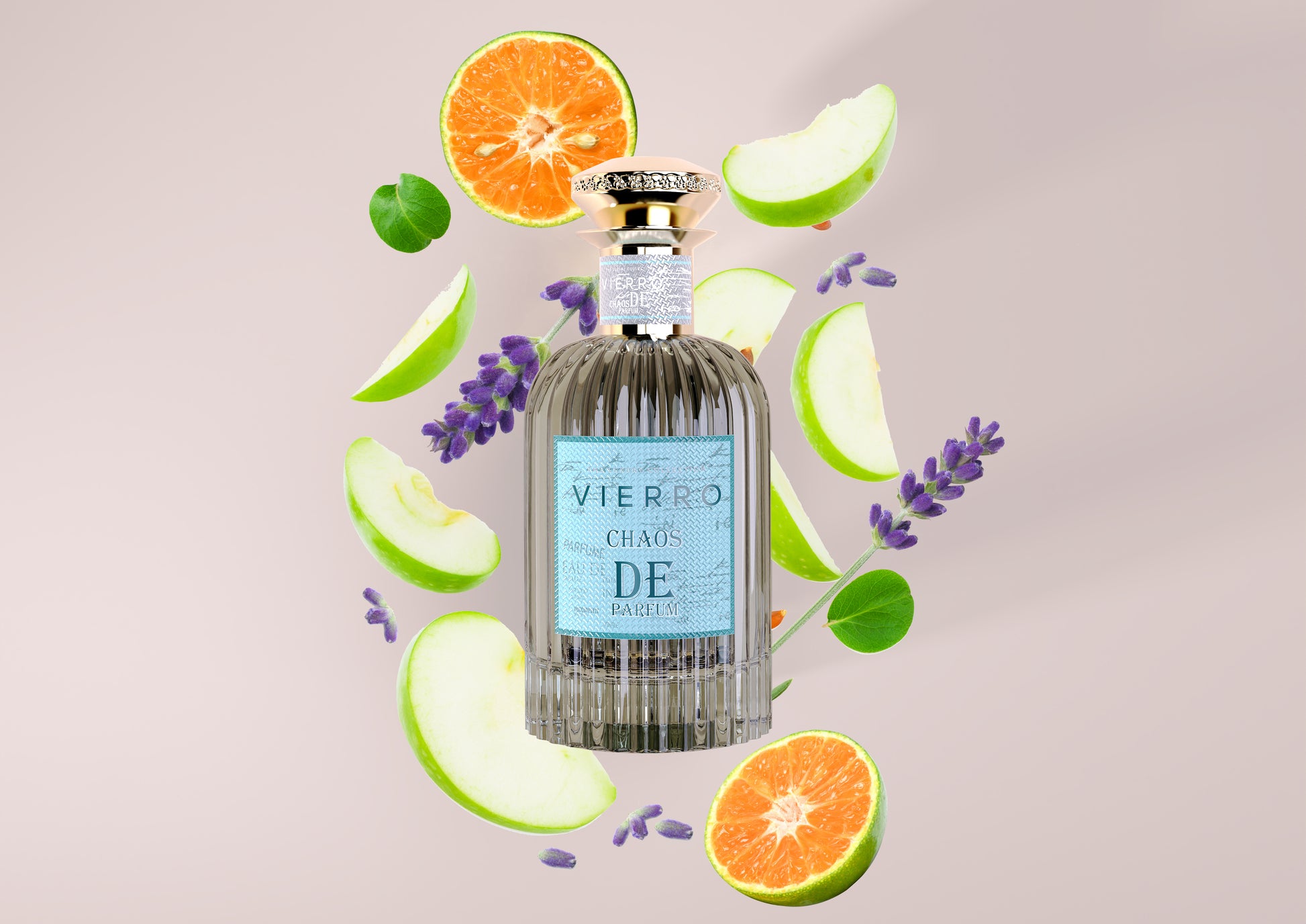 Vierro Chaos de Parfum perfume bottle with elegant design, showcasing the luxury fragrance by Vierro.