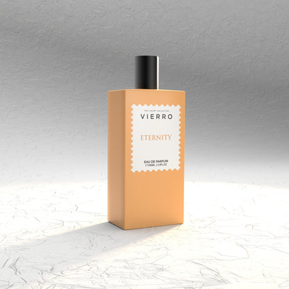 Vierro Eternity perfume bottle with elegant design, showcasing the luxurious fragrance for women.